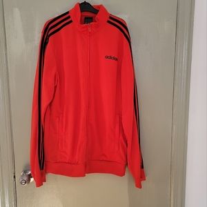 NWOT Red Adidas, size M zipper jacket